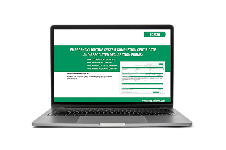 Emergency lighting completion and forms