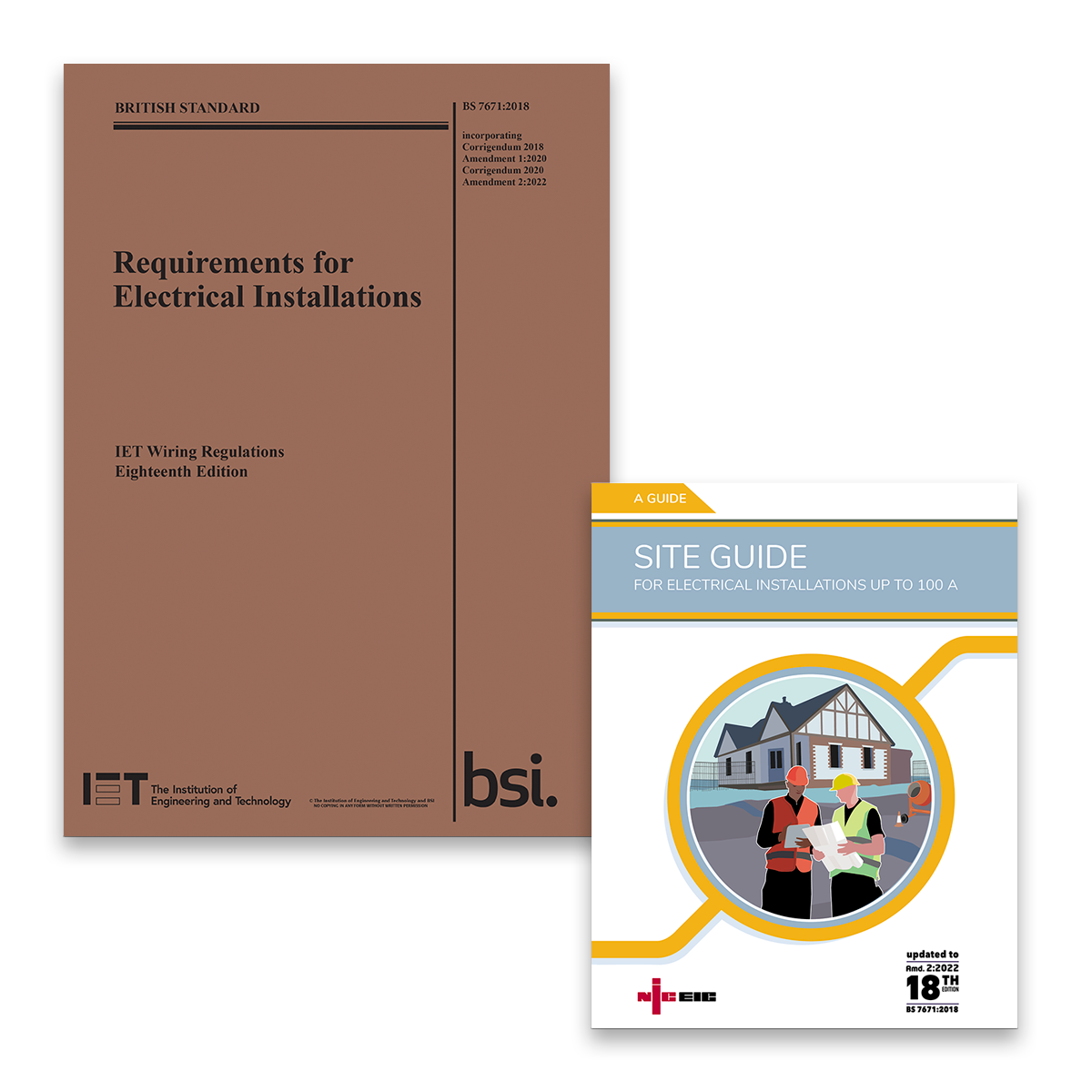 IET Wiring Regulations & NICEIC Site Guide (BS 7671:2018+A2:2022)